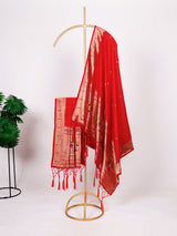 Designer Jacquard Paithani Weaving Zari Work Dupatta with Tassels