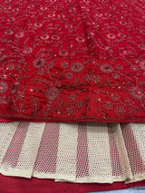 Red Premium Vichitra Silk Heavy Embroidery, Coding & Sequins Work Bridal Lehenga Choli with Dupatta