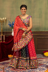 Vibrant Printed Faux Georgette Designer Lehenga Choli with Heavy Embroidery Dupatta