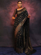 Banarasi Soft Lichi Silk Rich Jacquard Work Designer Saree with Blouse