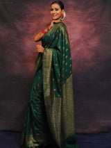 Banarasi Soft Lichi Silk Rich Jacquard Work Designer Saree with Blouse