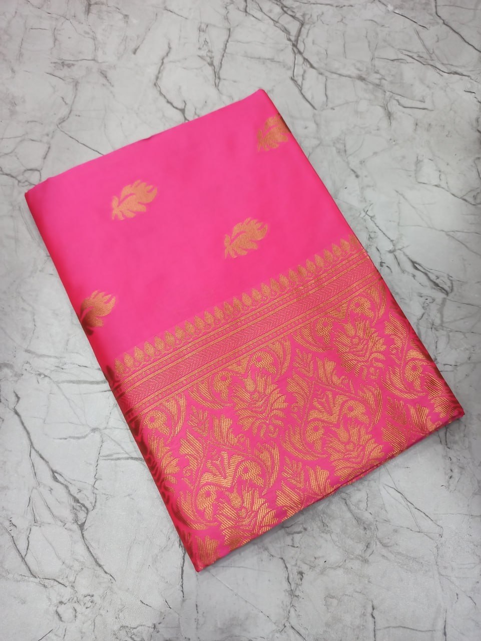 Banarasi Soft Lichi Silk Rich Jacquard Work Designer Saree with Blouse