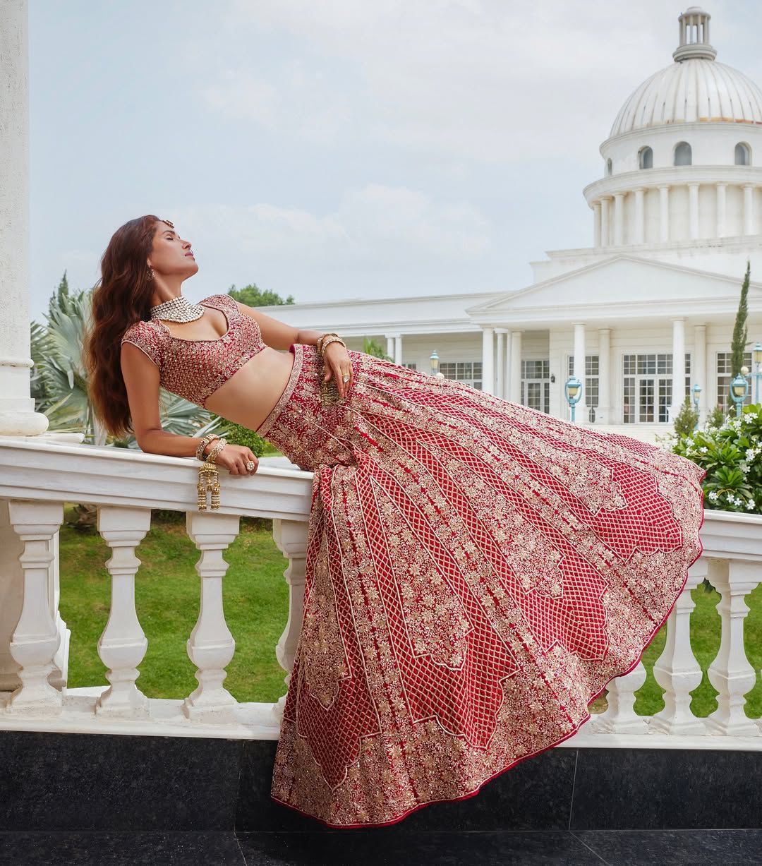 Maroon Premium Malai Satin Heavy Sequins and Embroidery Work Bridal Lehenga Choli with Net Dupatta