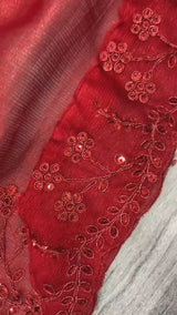 Red Premium Vichitra Silk Heavy Embroidery, Coding & Sequins Work Bridal Lehenga Choli with Dupatta